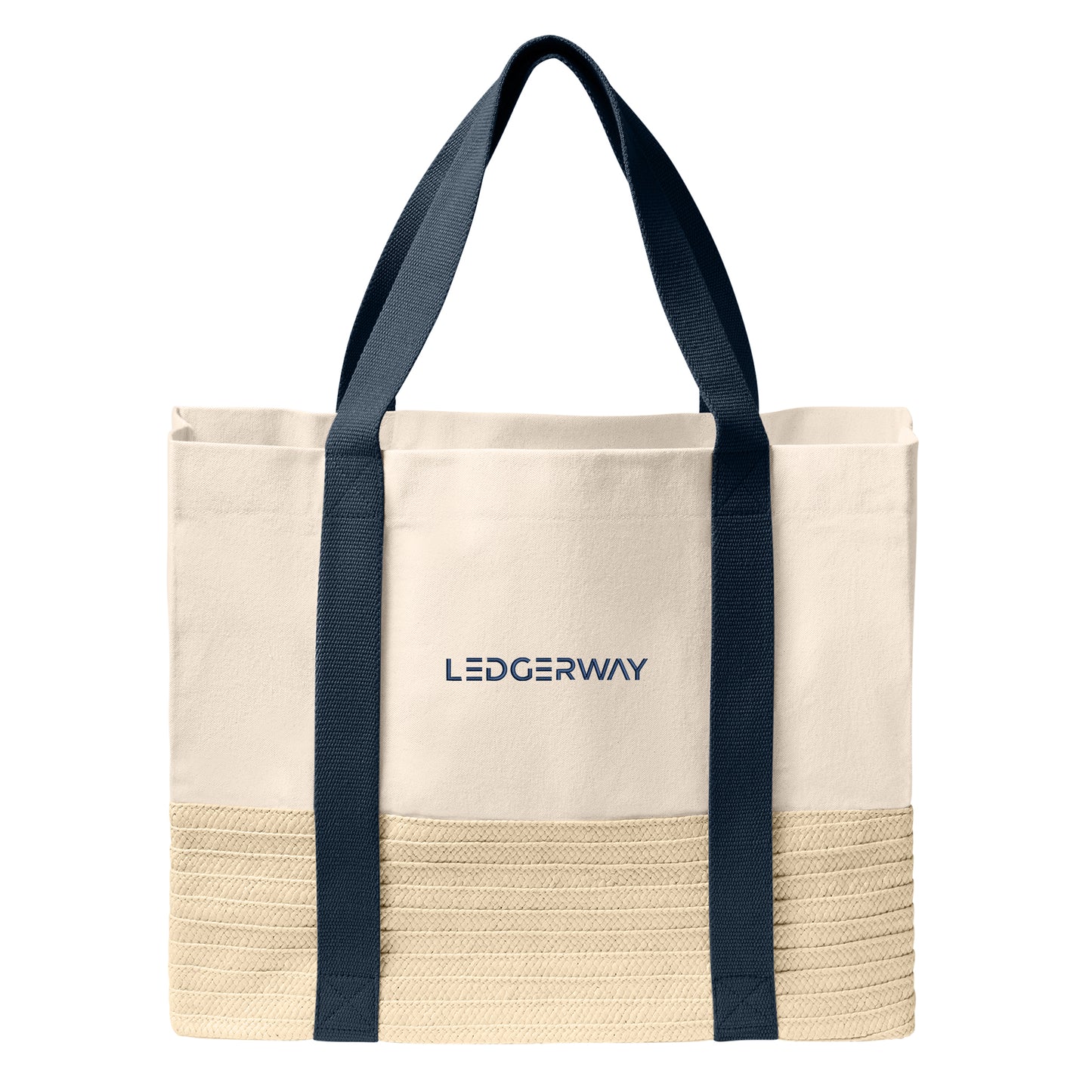 LEDGERWAY Port Authority® Straw Market Tote