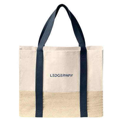 LEDGERWAY Port Authority® Straw Market Tote