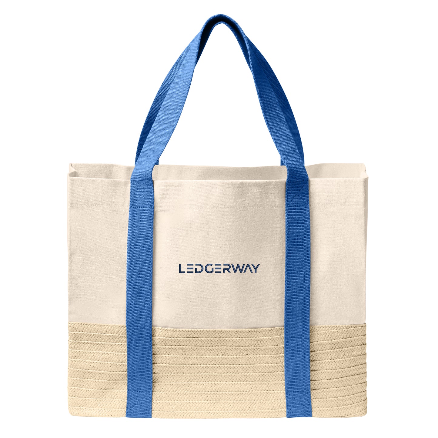 LEDGERWAY Port Authority® Straw Market Tote