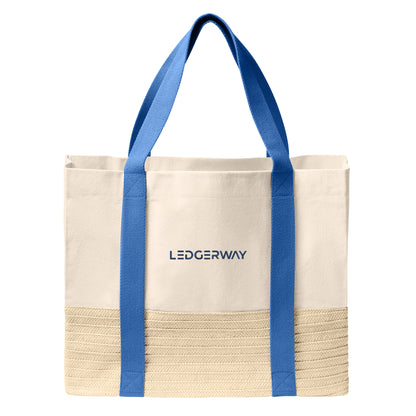 LEDGERWAY Port Authority® Straw Market Tote
