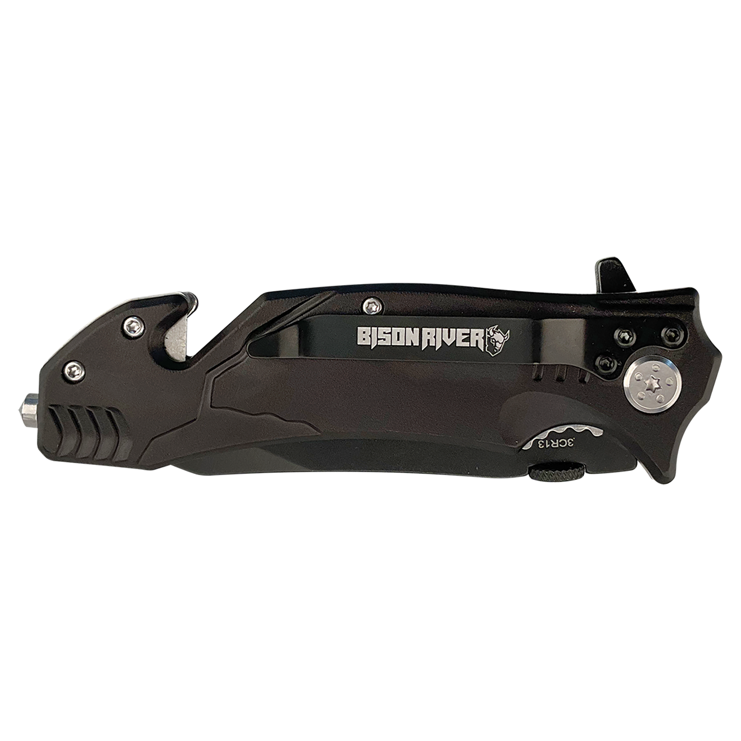 Bison River® 4-1/2" Locking Blade Rescue Knife