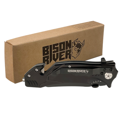 Bison River® 4-1/2" Locking Blade Rescue Knife