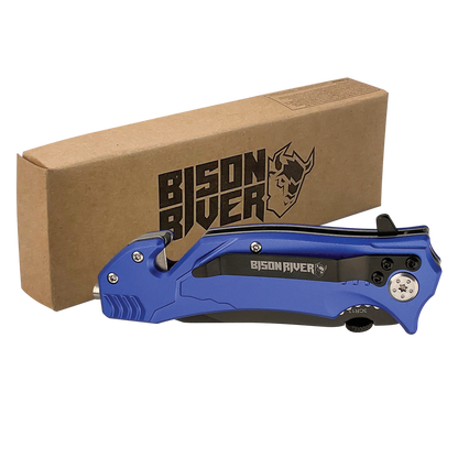 Bison River® 4-1/2" Locking Blade Rescue Knife
