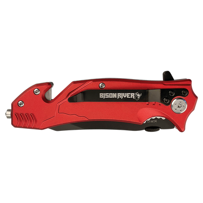 Bison River® 4-1/2" Locking Blade Rescue Knife
