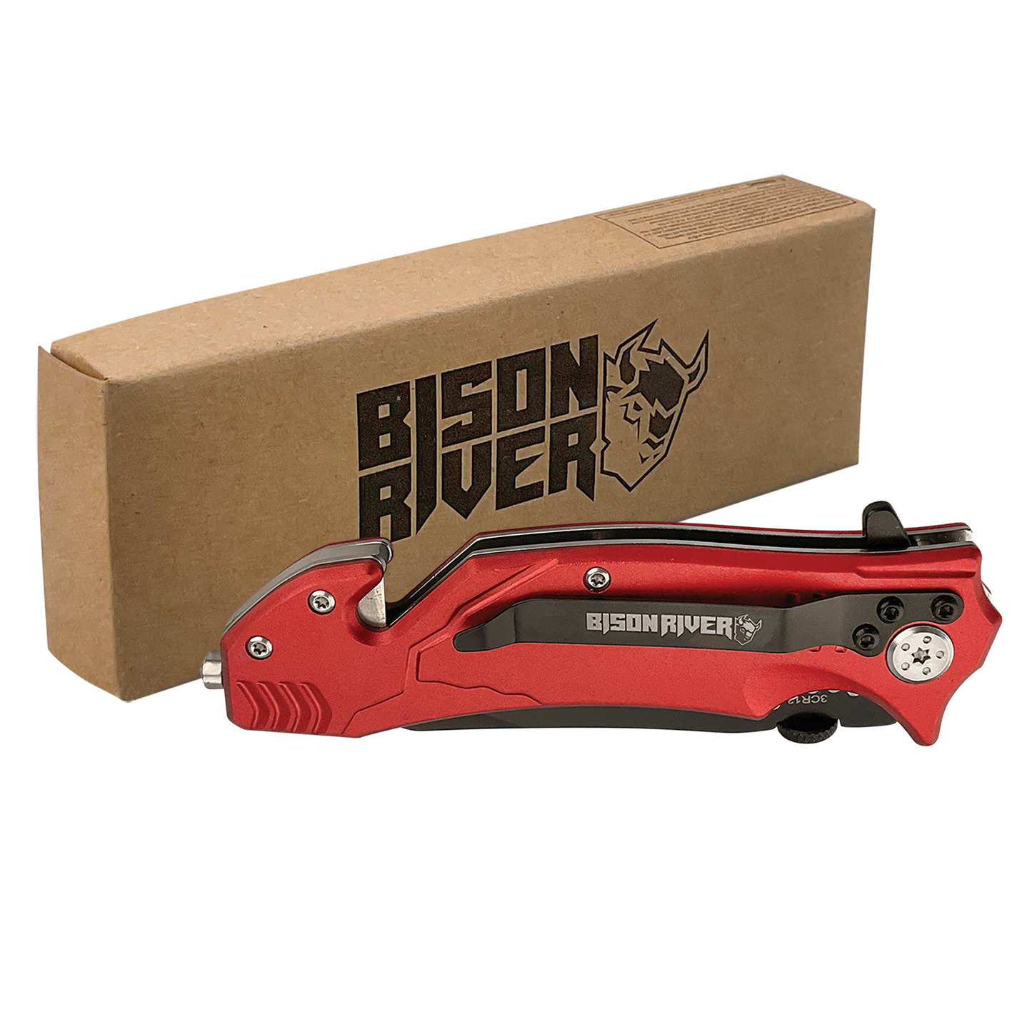 Bison River® 4-1/2" Locking Blade Rescue Knife