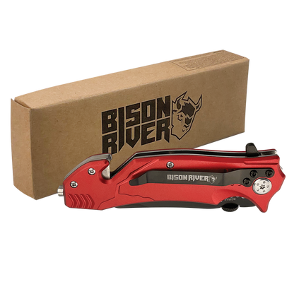 Bison River® 4-1/2" Locking Blade Rescue Knife