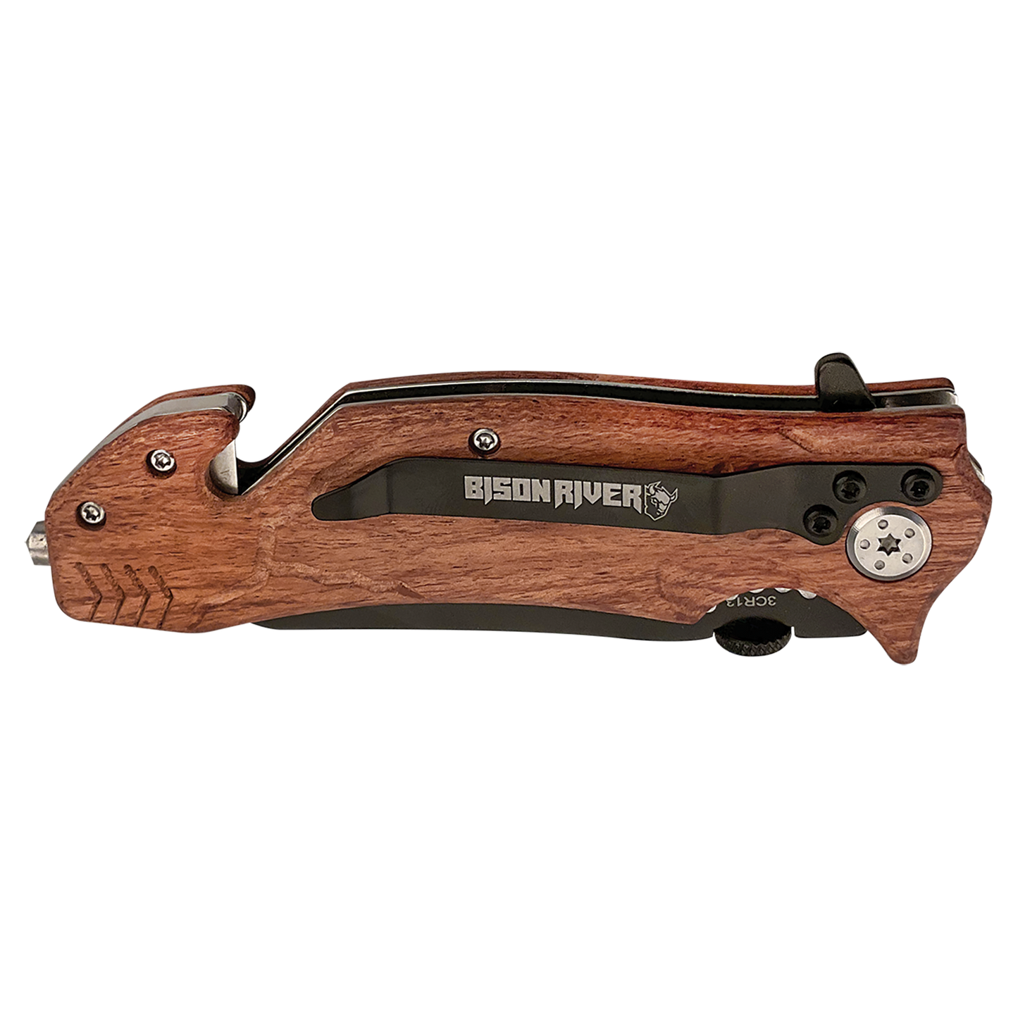 Bison River® 4-1/2" Locking Blade Rescue Knife