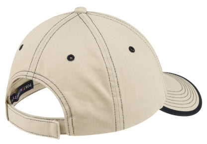 DISCONTINUED - Port Authority® Vintage Washed Contrast Stitch Cap