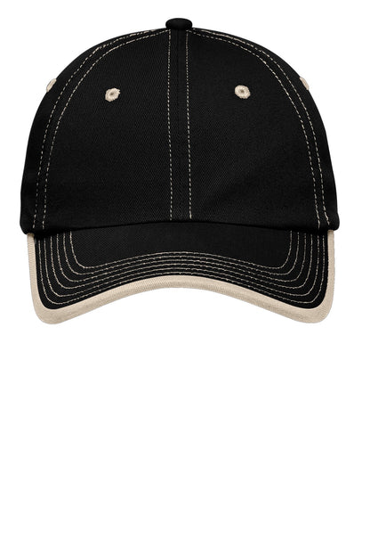 DISCONTINUED - Port Authority® Vintage Washed Contrast Stitch Cap