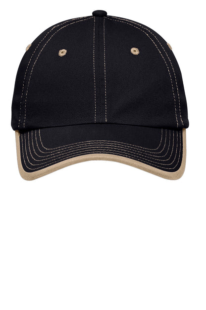DISCONTINUED - Port Authority® Vintage Washed Contrast Stitch Cap
