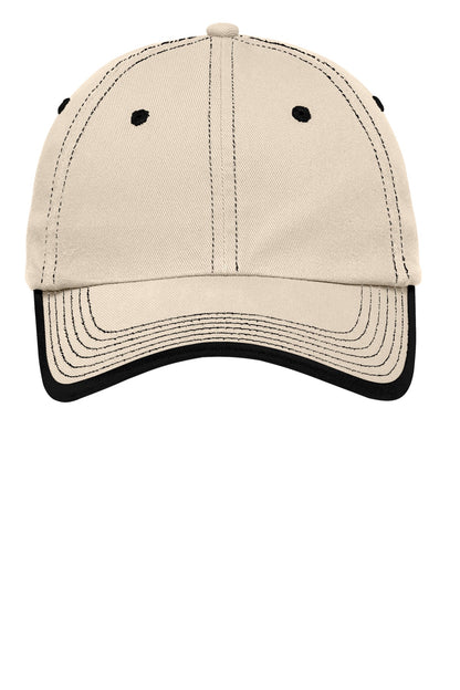 DISCONTINUED - Port Authority® Vintage Washed Contrast Stitch Cap