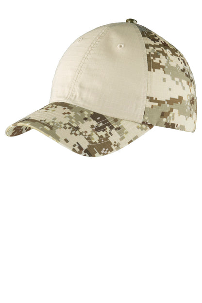 DISCONTINUED - Port Authority® Colorblock Digital Ripstop Camouflage Cap