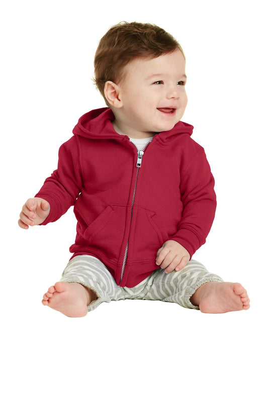 Port & Company® Infant Core Fleece Full-Zip Hooded Sweatshirt