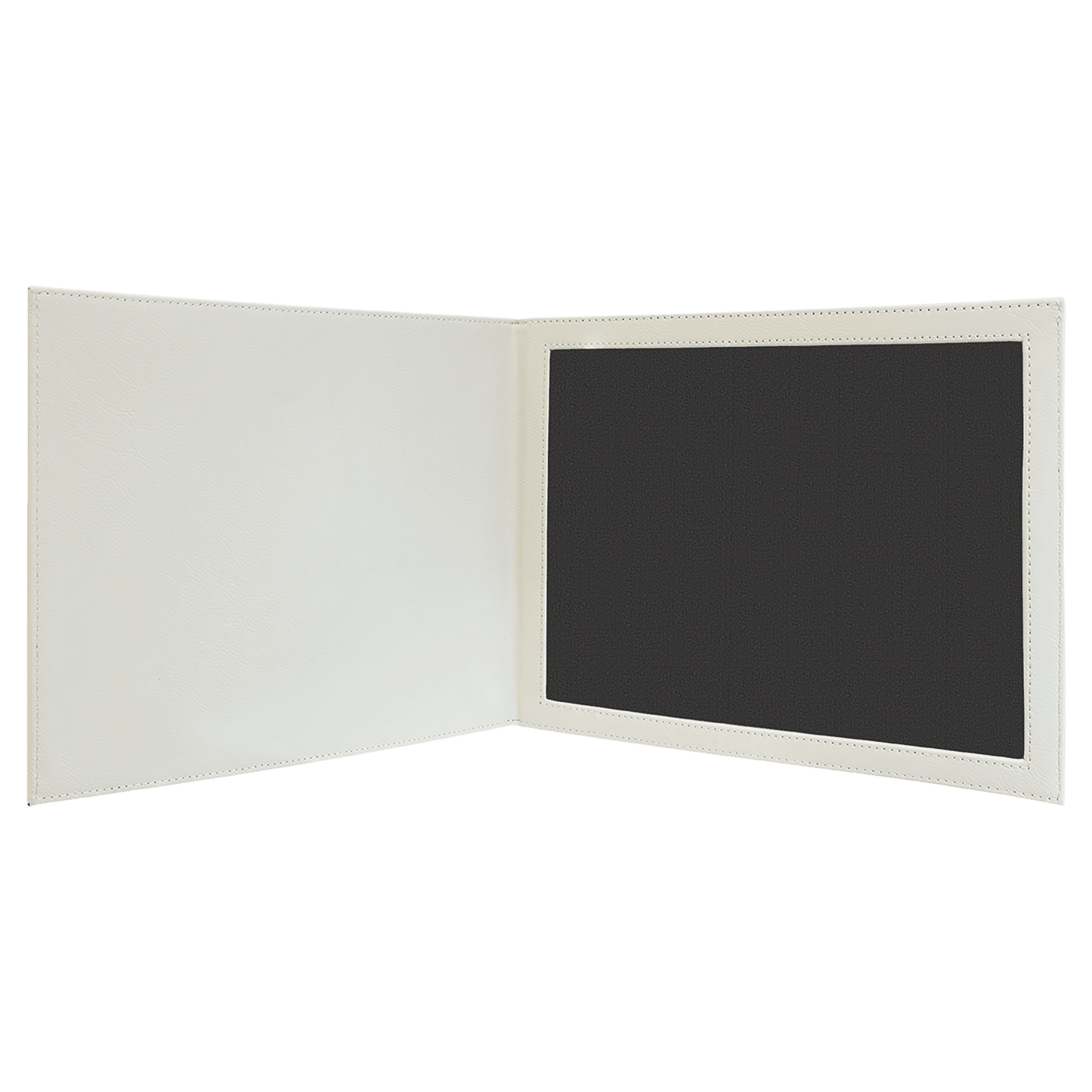 White Laserable Leatherette Certificate Holder 9" x 12"