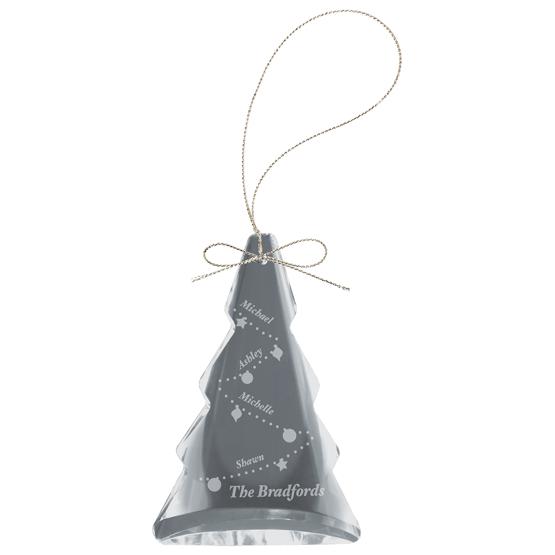 Custom Crystal Tree Ornament