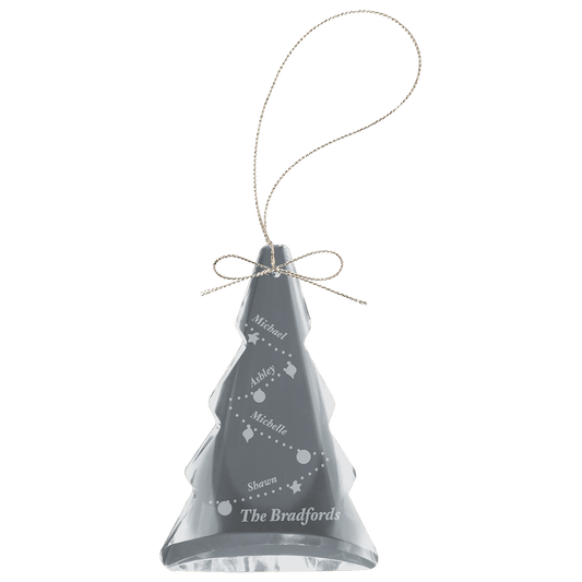 Custom 3" Crystal Tree Ornament