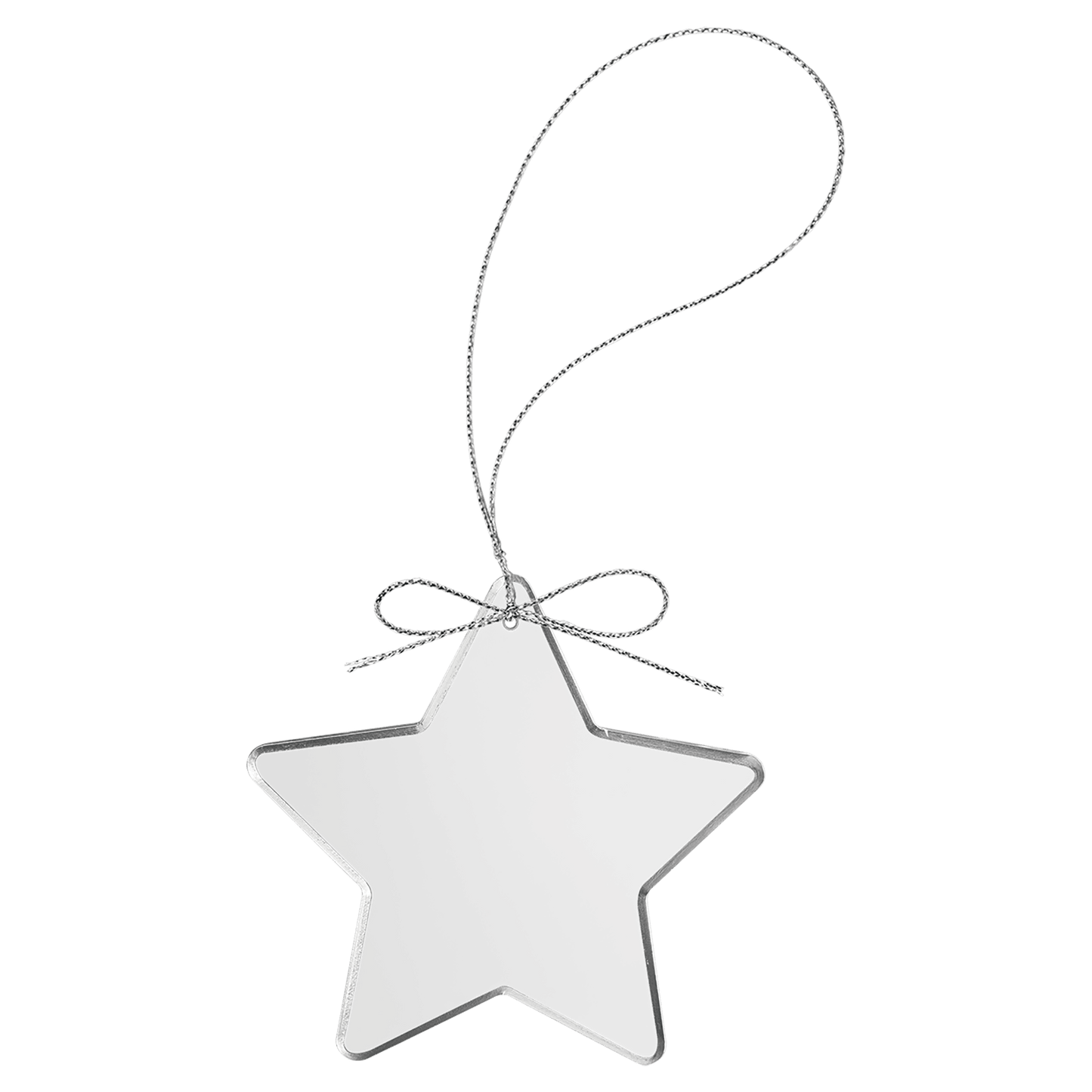 Custom 3" Crystal Star Ornament