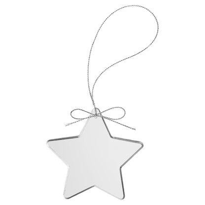 Custom 3" Crystal Star Ornament