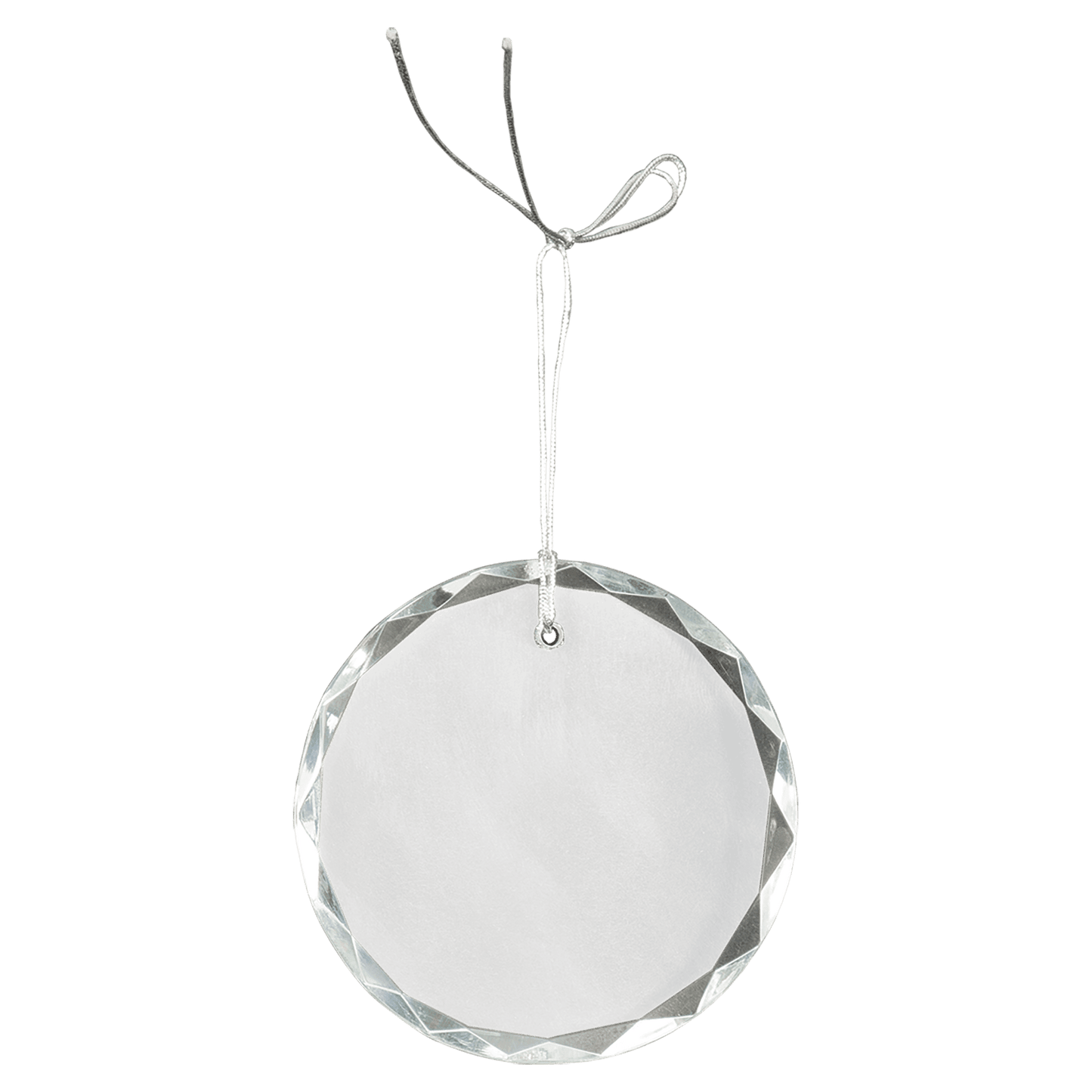 Custom 3" Crystal Round Ornament