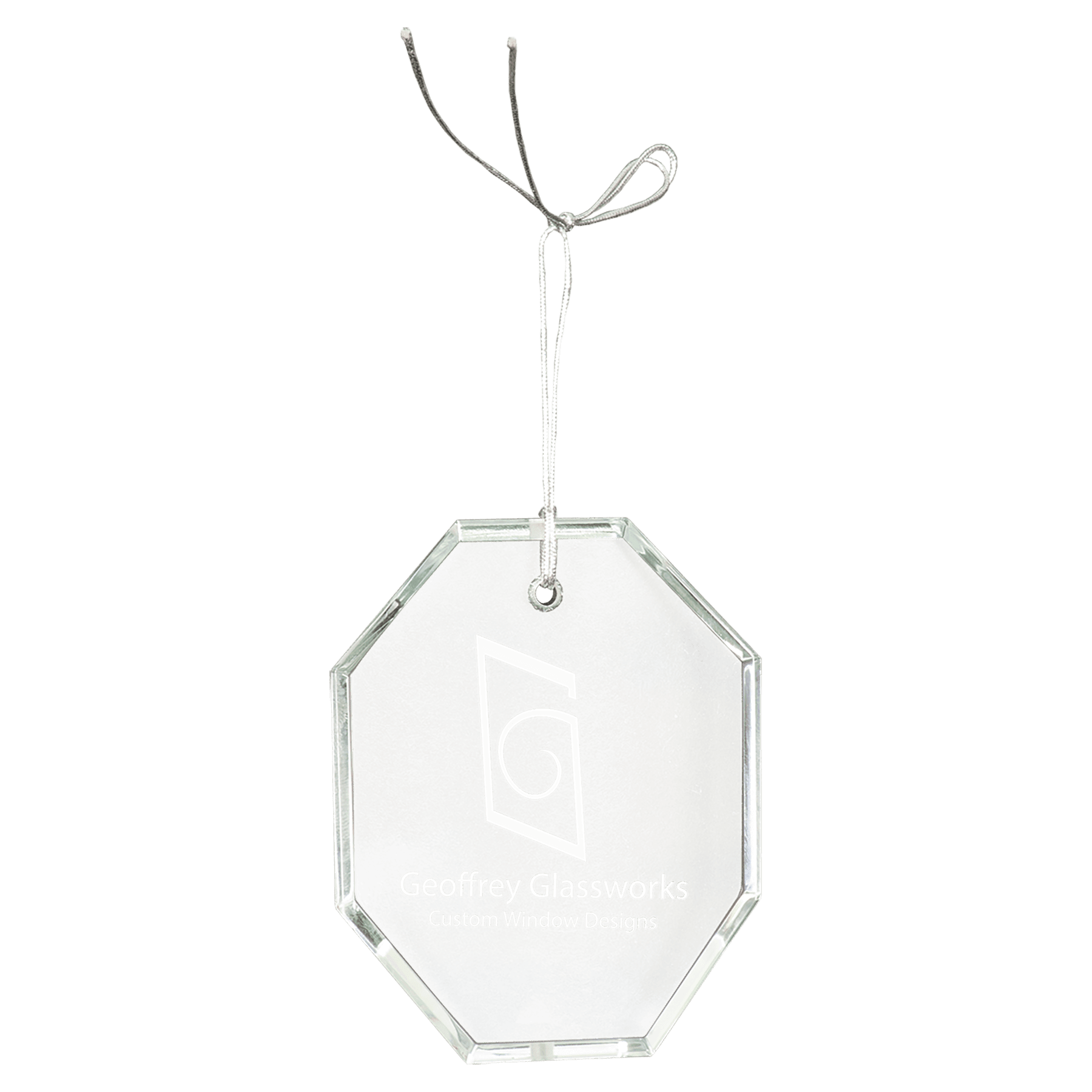 Custom Crystal Octagon Ornament - Thumbnail 2