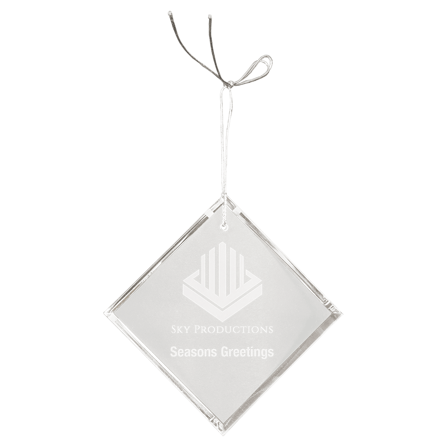 Custom 3" Crystal Diamond Ornament