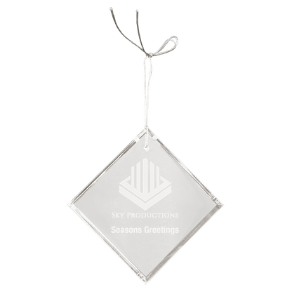 Custom 3" Crystal Diamond Ornament
