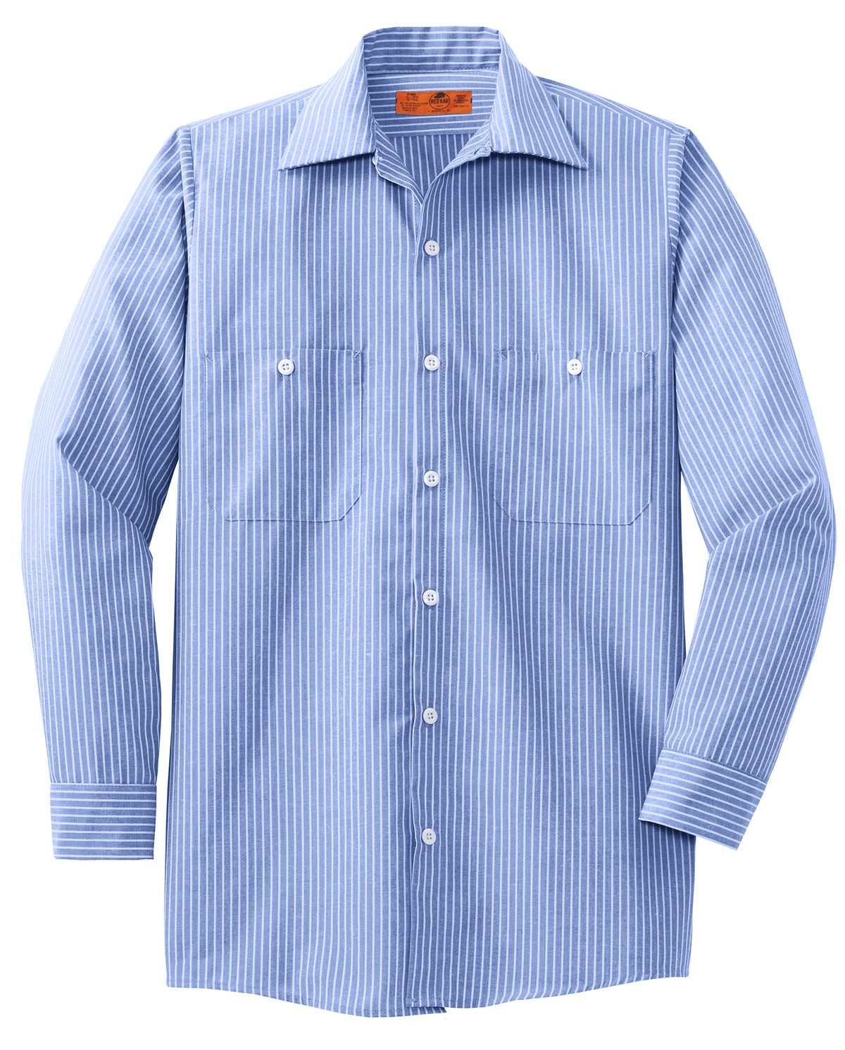 Red Kap® Long Sleeve Striped Industrial Work Shirt