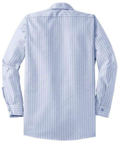 DISCONTINUED - Red Kap® Long Size Long Sleeve Striped Industrial Work Shirt