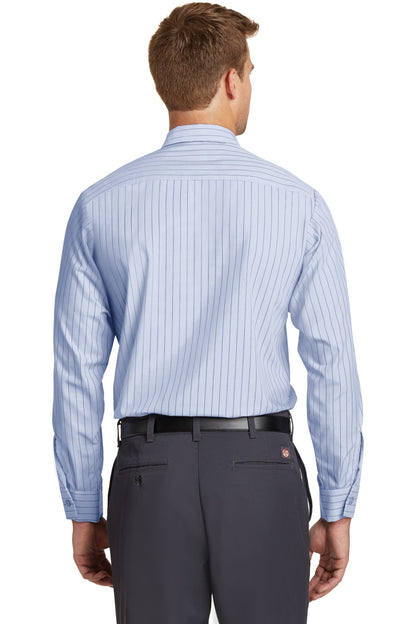 DISCONTINUED - Red Kap® Long Size Long Sleeve Striped Industrial Work Shirt