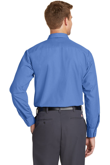 DISCONTINUED - Red Kap® Long Size Long Sleeve Striped Industrial Work Shirt