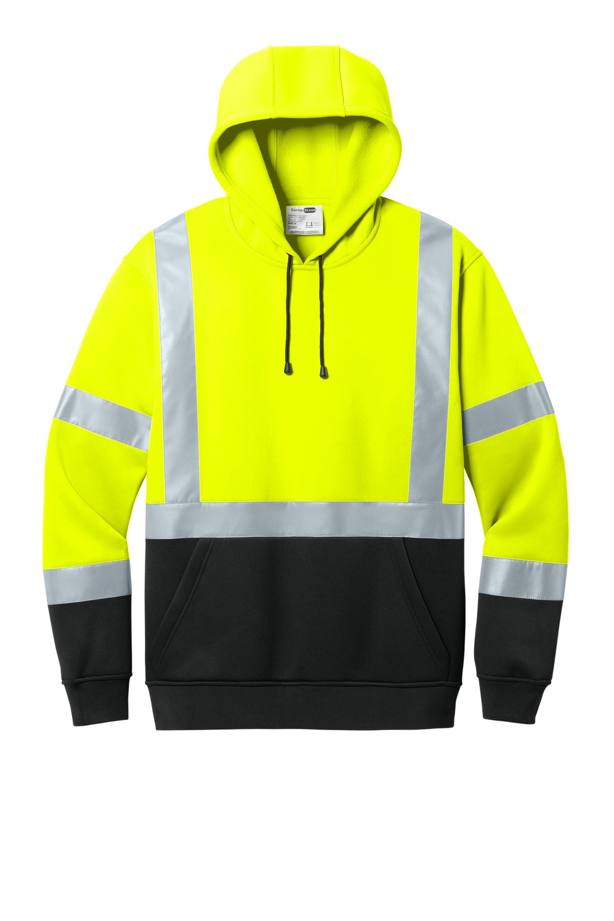 CornerStone® ANSI 107 Class 3 Heavy-Duty Fleece Pullover Hoodie