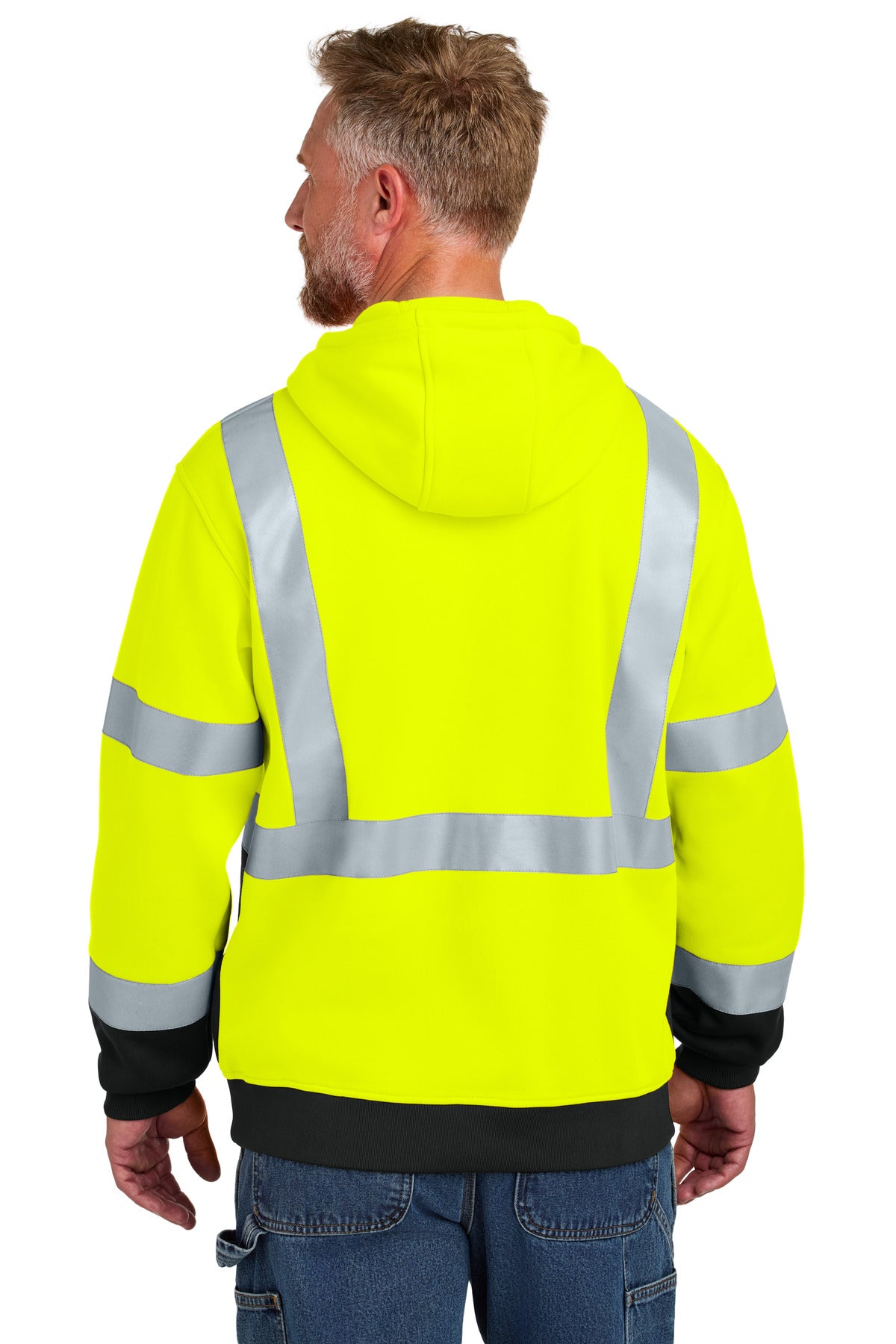 CornerStone® ANSI 107 Class 3 Heavy-Duty Fleece Pullover Hoodie