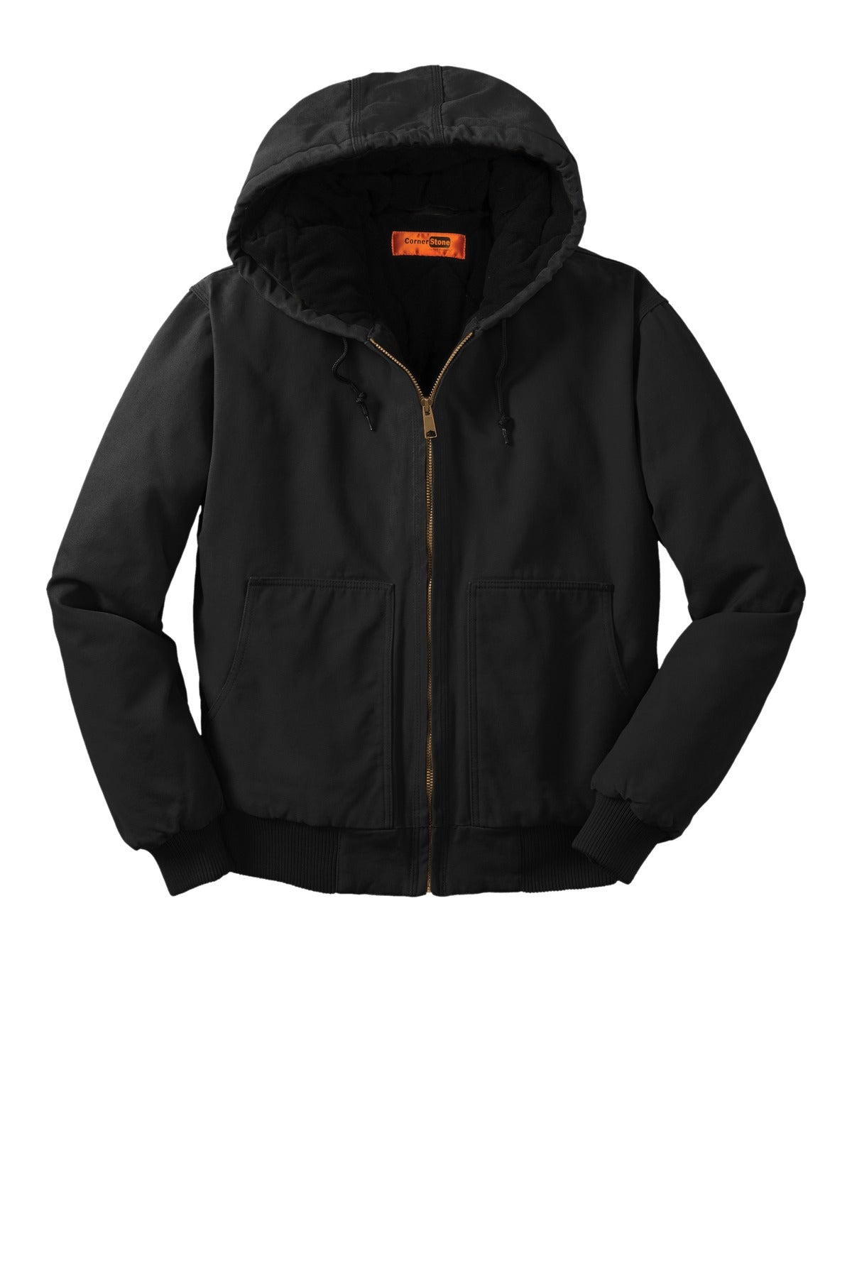 CornerStone® Washed Duck Cloth Insulated Hooded Work Jacket