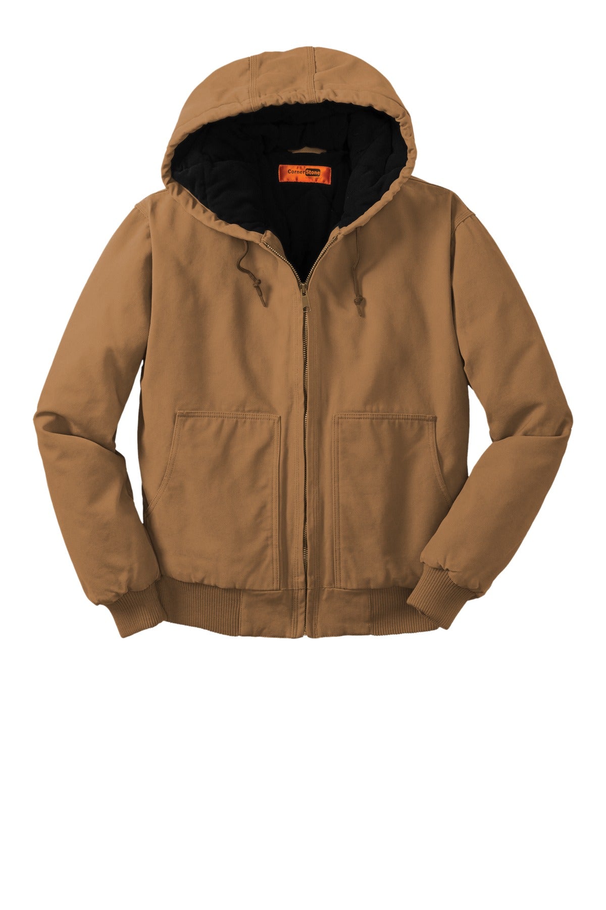 CornerStone® Washed Duck Cloth Insulated Hooded Work Jacket