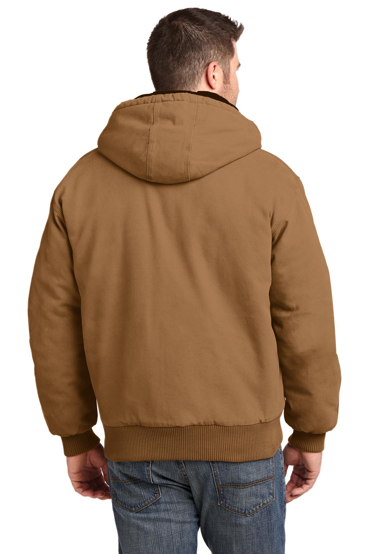 CornerStone® Washed Duck Cloth Insulated Hooded Work Jacket