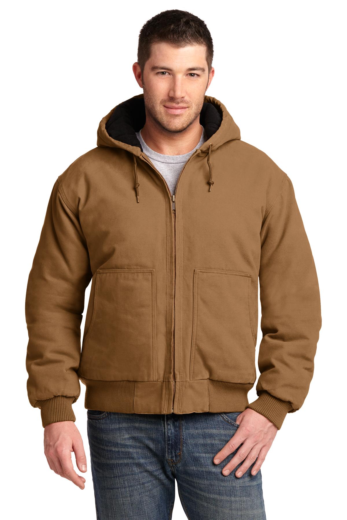 CornerStone® Washed Duck Cloth Insulated Hooded Work Jacket