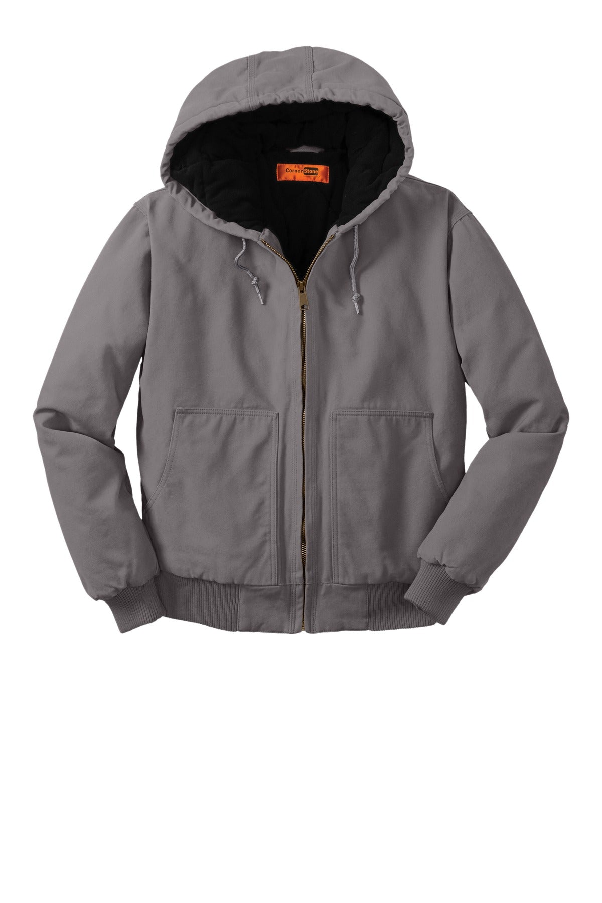 CornerStone® Washed Duck Cloth Insulated Hooded Work Jacket
