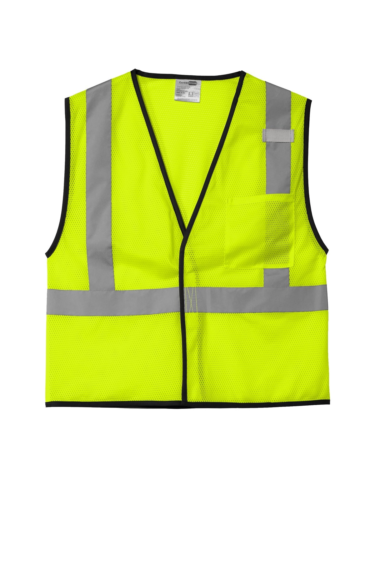 CornerStone® ANSI 107 Class 2 Economy Mesh One-Pocket Vest
