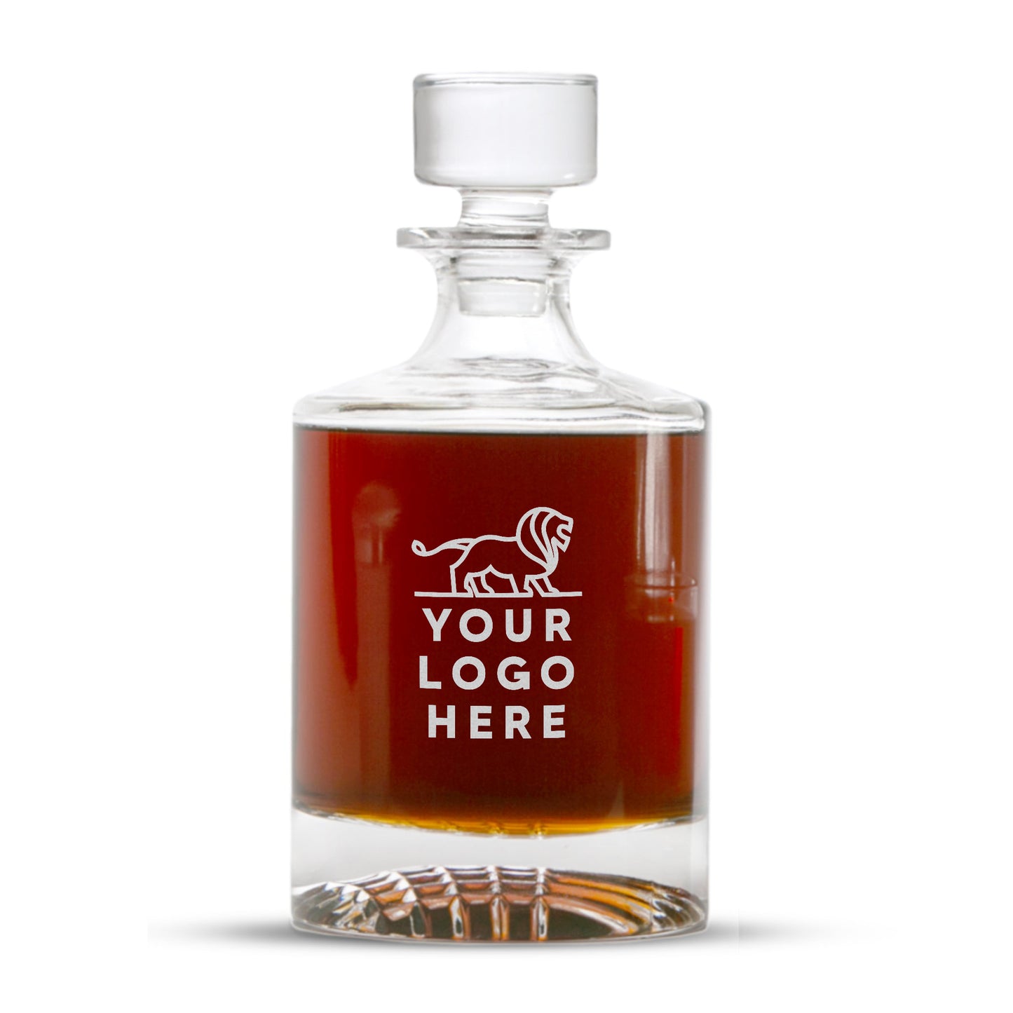 Waffle Pattern Decanter in Box with Soft Touch Deep Etch Engraving
