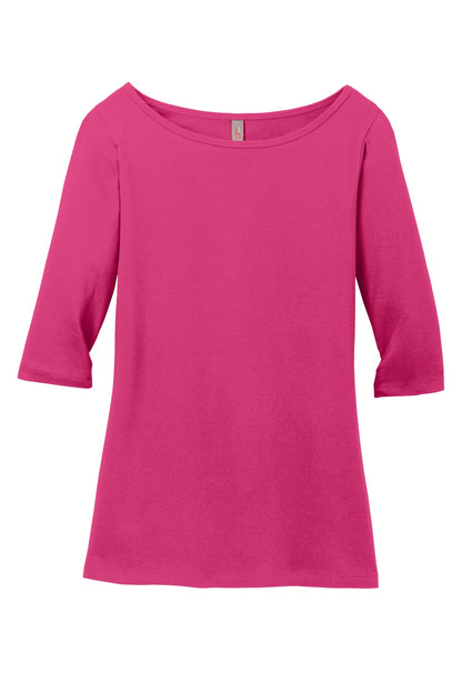 DISCONTINUED - District® Women's Perfect Weight® 3/4-Sleeve Tee