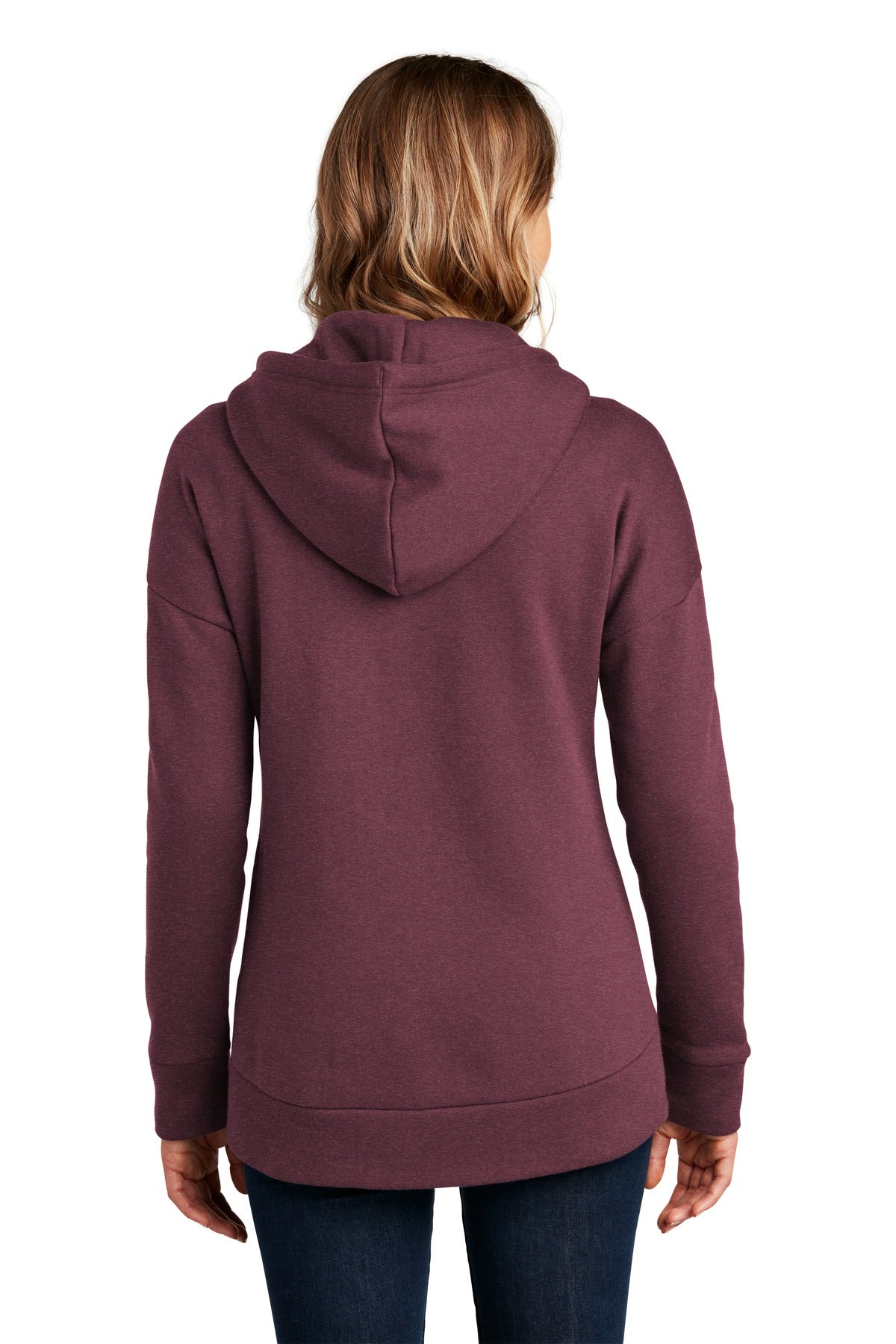 District® Women's Perfect Weight® Fleece Drop Shoulder Full-Zip Hoodie