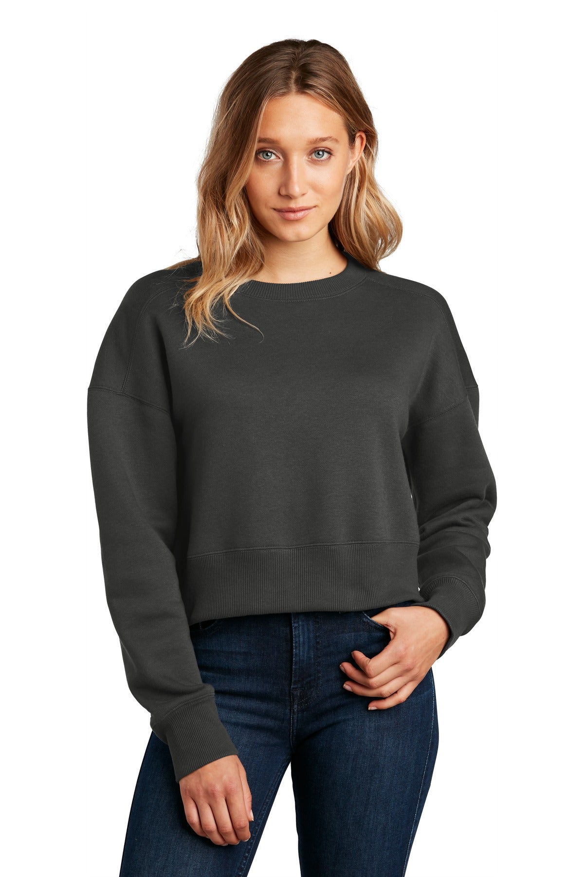 District® Women's Perfect Weight® Fleece Cropped Crew