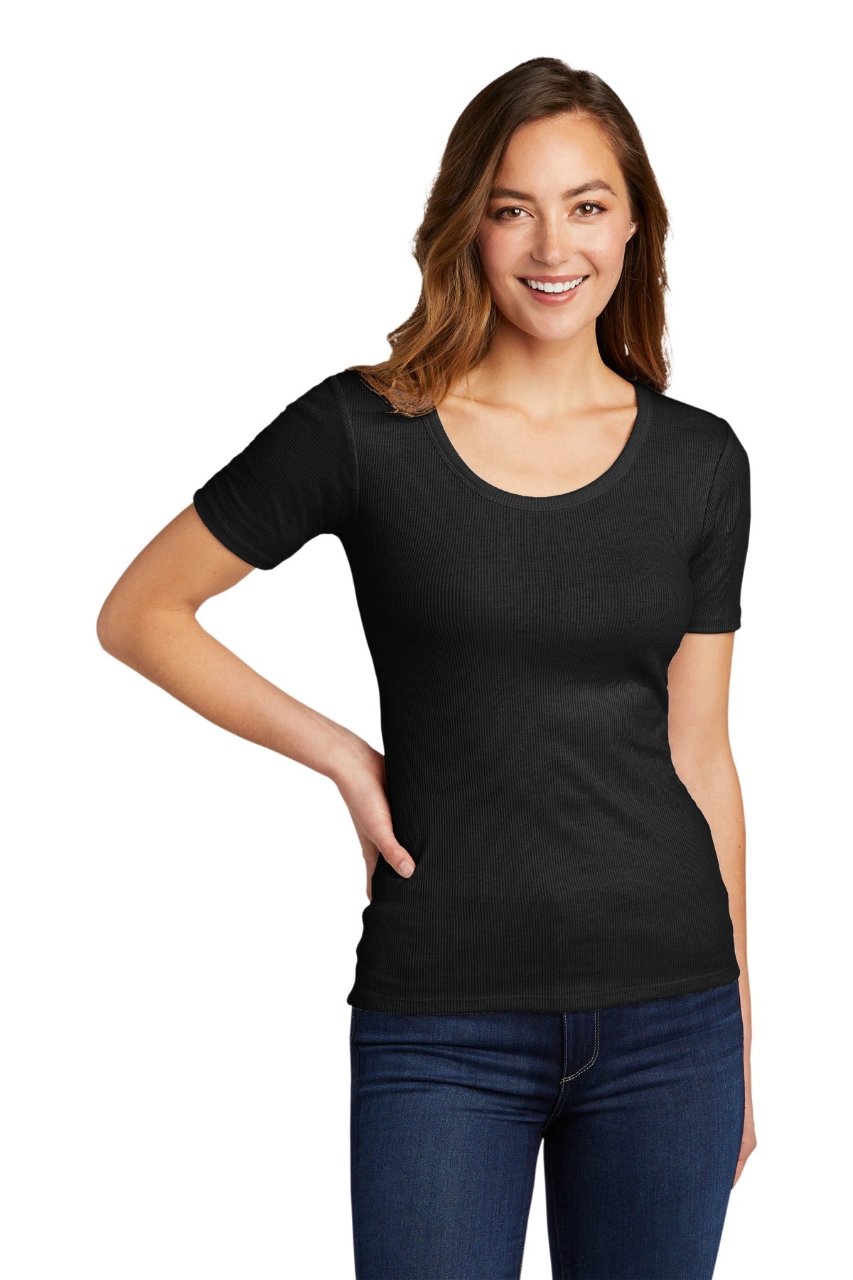 District® Women's V.I.T.Rib Scoop Neck Tee