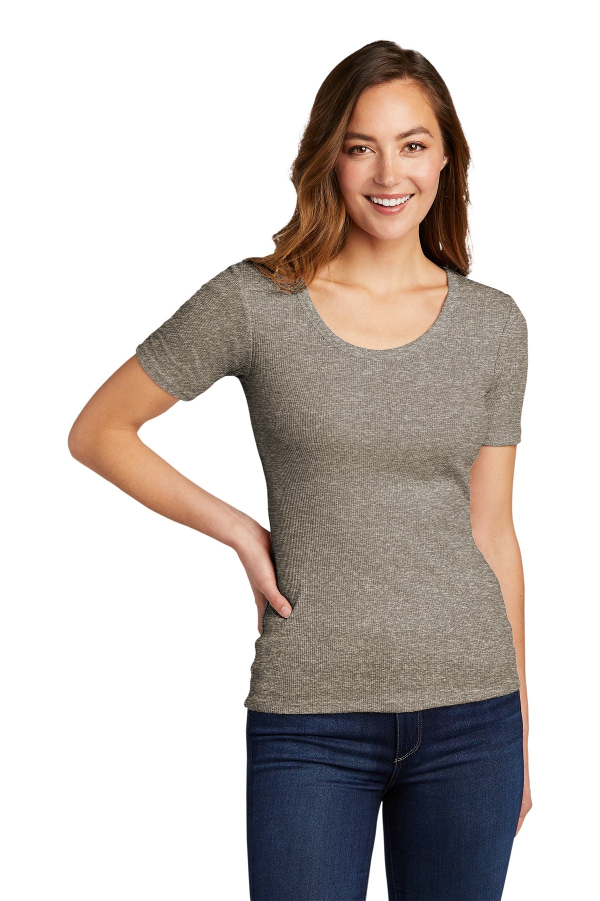 District® Women's V.I.T.Rib Scoop Neck Tee