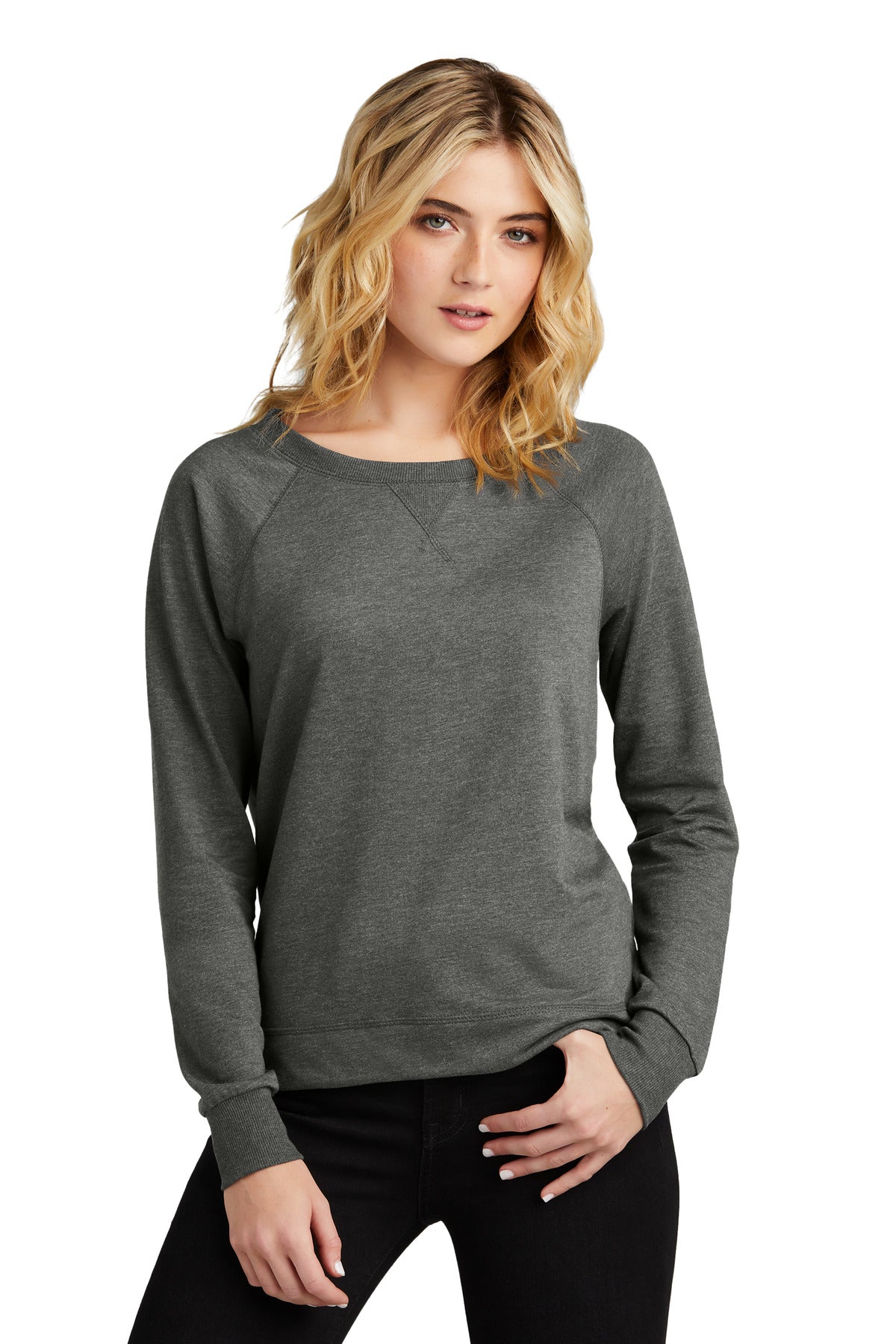 District® Women's Featherweight French Terry Long Sleeve Crewneck