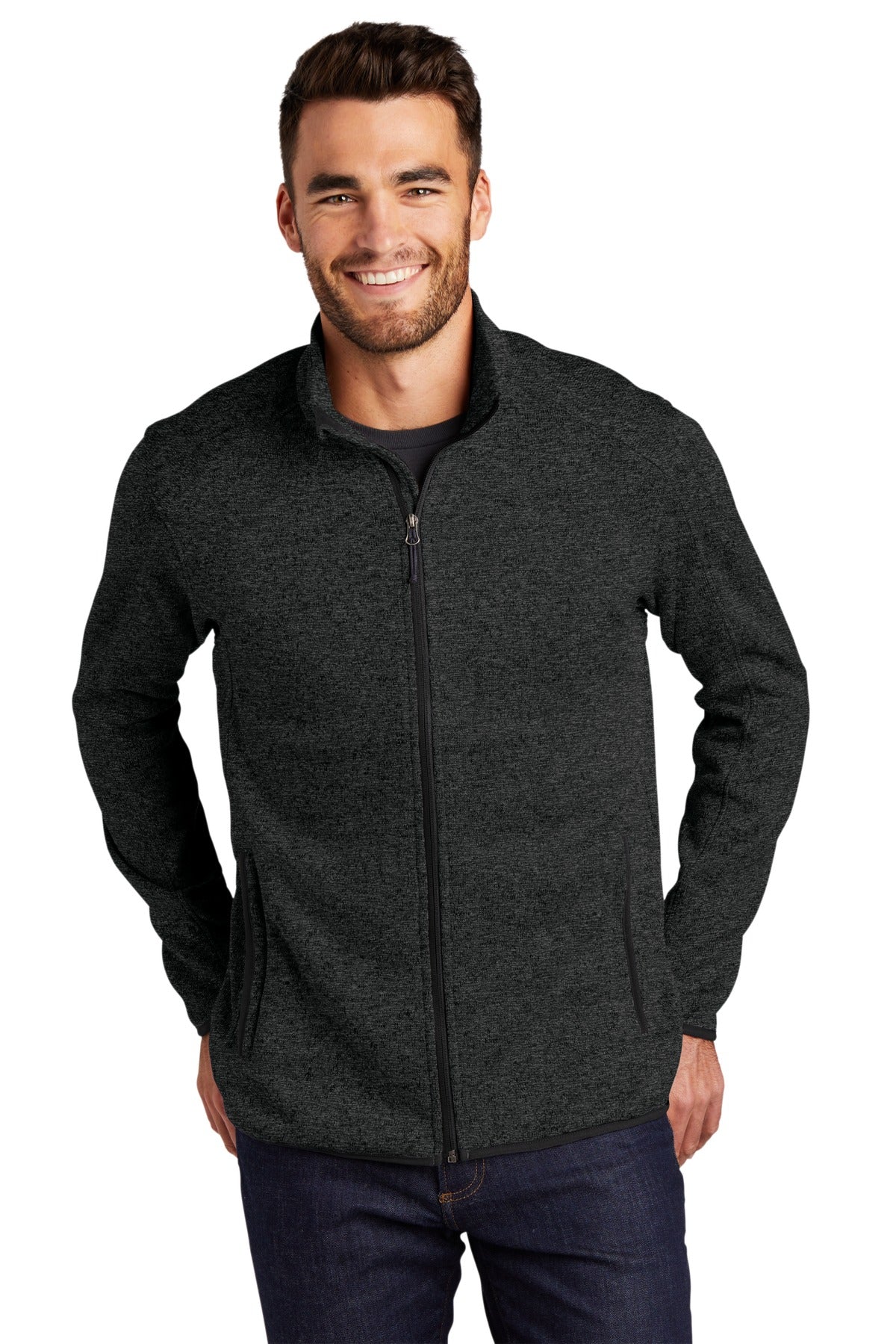 Port Authority® Sweater Fleece Jacket