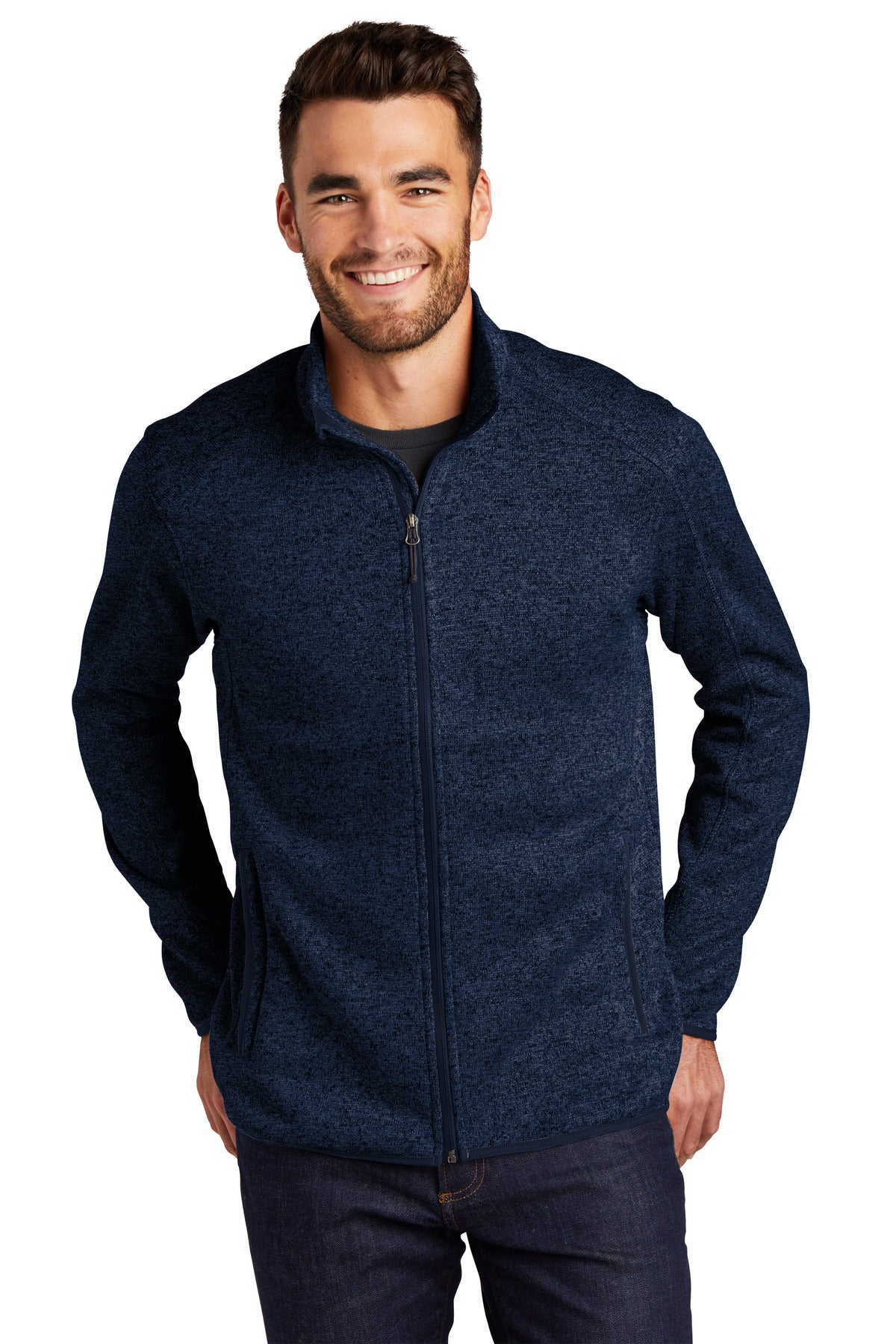 Port Authority® Sweater Fleece Jacket