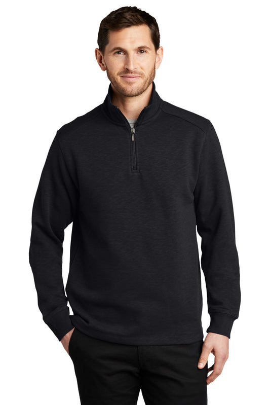 Port Authority® Slub Fleece 1/4-Zip Pullover