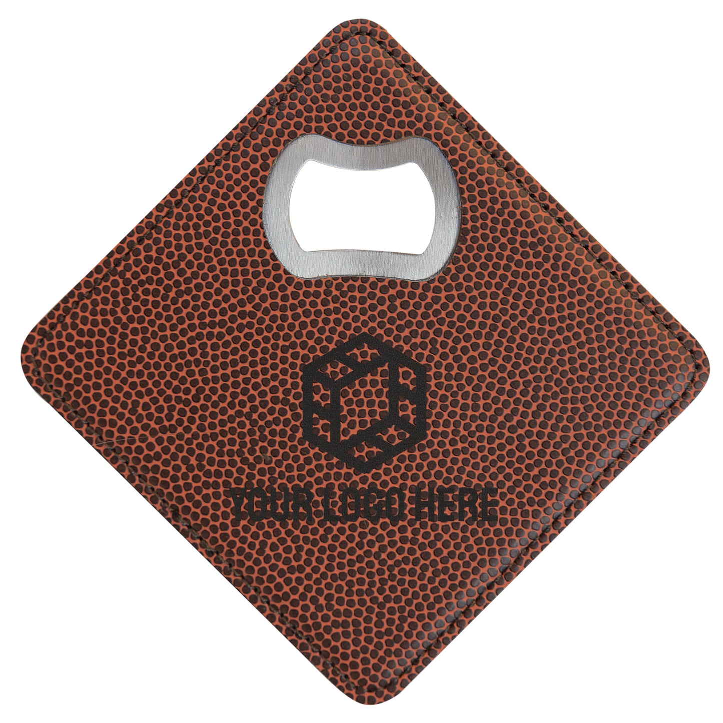 [Swag Store Ready] Custom Square Vegan Leather Bottle Opener Coaster