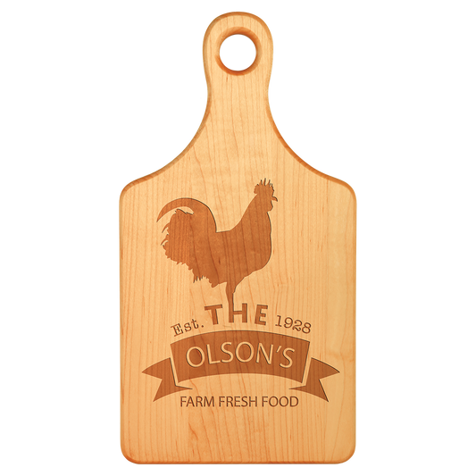 Maple Paddle Shaped Cutting Board